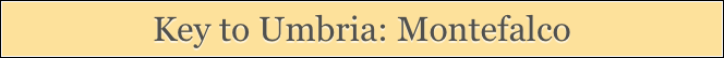 Key to Umbria: Montefalco