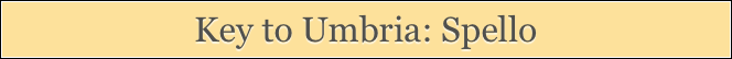 Key to Umbria: Spello