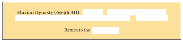 
Flavian Dynasty (69-96 AD):  Main Page    Domitian's Temples to Jupiter    
Flavian Dynasty: Haterii Temple/ Temple of Jupiter Stator       Literary Sources

Return to the  History Index 
